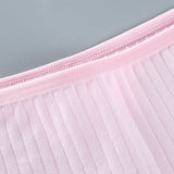 Soft Fabric Elastic Waist Panty High-Quality French Cut Teen Girls Underwear 8-15 Years - Light Gray