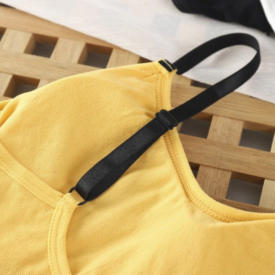 Seamless Soft Padded Wrap Sports Bra - White
