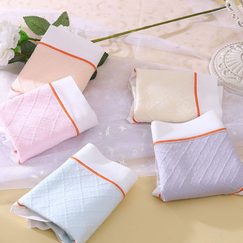 High Waist Women Underwear French Cut Panties Undergarments Breathable Soft Fabric Girls Lingerie - Light Pink - Shop N Save