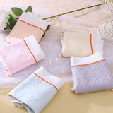 High Waist Women Underwear French Cut Panties Undergarments Breathable Soft Fabric Girls Lingerie - Light Blue - Shop N Save