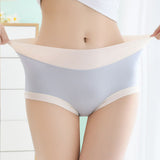 High Elastic Waist Embossed Pattern Women Underwear Undergarments French Cut Panties Girls Lingerie Inner Wear - Sky Blue - Shop N Save