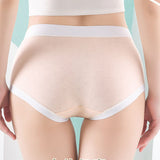High Elastic Waist Embossed Pattern Women Underwear Undergarments French Cut Panties Girls Lingerie Inner Wear - Apricot - Shop N Save