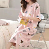 Cute Cartoon Print Midi Dress - Perfect Sleepwear for Women - Shop N Save