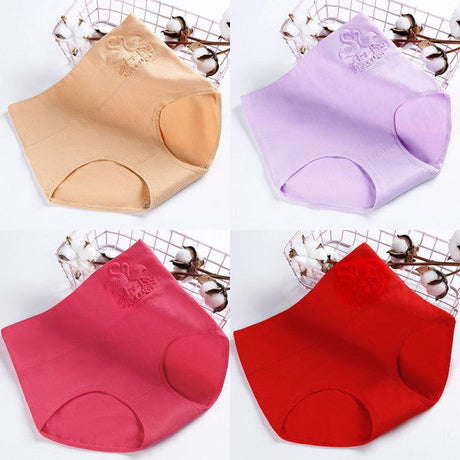 Ultimate Comfort High Waist Soft Breathable Elasticized Innerwear Women's Underwear - Hot Pink