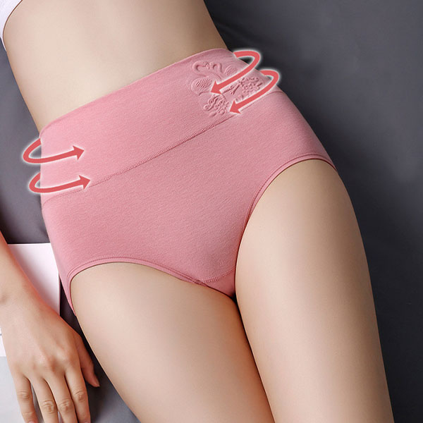 Ultimate Comfort High Waist Soft Breathable Elasticized Innerwear Women's Underwear - Pink - Shop N Save