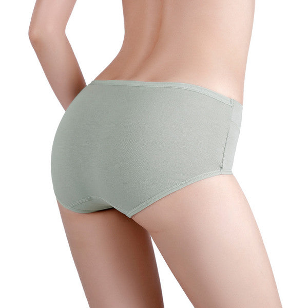 Floral Print High Waist Women's Underwear Soft Stylish and Comfortable Innerwear - Light Green - Shop N Save