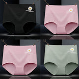 Floral Print High Waist Women's Underwear Soft Stylish and Comfortable Innerwear - Black - Shop N Save