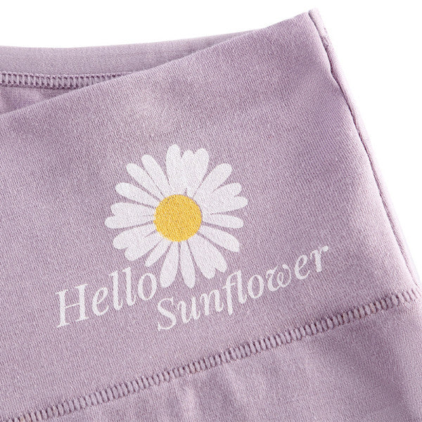 Floral Print High Waist Women's Underwear Soft Stylish and Comfortable Innerwear - Light Purple - Shop N Save