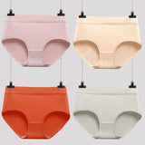 French Cut Elastic Waist Stylish Underwear Plain Color Mini Panty Women Undergarments - Light Purple - Shop N Save
