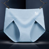 Comfy Cotton Blends Normal Fit Elastic Closure Stylish Women's Underwear - Light Blue - Shop N Save