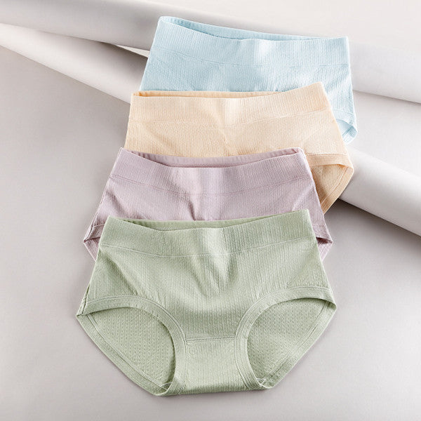 Stay Comfy and Chic with Cotton Blend Elastic Waist Hipster Panties Underwear For Women - Light Pink - Shop N Save