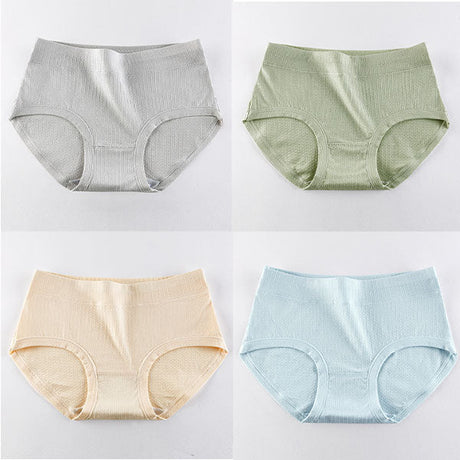 Stay Comfy and Chic with Cotton Blend Elastic Waist Hipster Panties Underwear For Women - Gray - Shop N Save