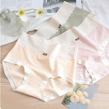 Comfortable Women's High Waist Brief Elastic Closure Soft Cotton Blends Underwear - Light Pink - Shop N Save