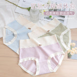 Comfortable Women's High Waist Brief Elastic Closure Soft Cotton Blends Underwear - Light Pink - Shop N Save
