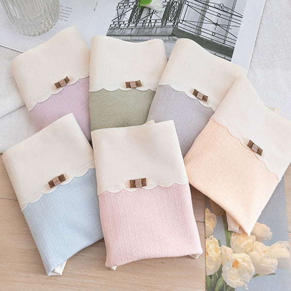Comfortable Women's High Waist Brief Elastic Closure Soft Cotton Blends Underwear - Light Blue - Shop N Save