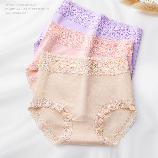 Flawless Lace High Waist Brief Stylish Soft and Comfortable Women's Underwear - Light Purple - Shop N Save