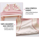 Floral Lace High Waist Briefs Stylish Soft Fabric Women's Underwear - Light Gray - Shop N Save