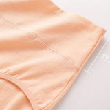 Belly Shaper High Elastic Waist Underwear Brief Stylish Plain Color Women Undergarments - Apricot - Shop N Save