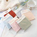 Stylish Ribbed High Waist Hipsters Two Tone Women's Panties Cotton Blend Fabric Underwear - Light Pink - Shop N Save