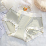 Elastic Waist Two Tone Hipster Panty Women's Innerwear Spandex Underwear's - Light Green - Shop N Save