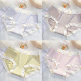 Elastic Waist Two Tone Hipster Panty Women's Innerwear Spandex Underwear's - Light Blue - Shop N Save
