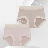 Elastic Waist Two Tone Hipster Panty Women's Innerwear Spandex Underwear's - Apricot - Shop N Save