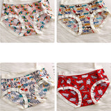 Stylish Floral Cartoon Printed Panty Soft Breathable Women\'s Underwear for Summer Fashion Hipster Style Elastic Closure Multi-Color - Shop N Save
