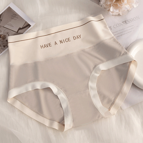 Ultra-Comfortable Cotton Hipsters Breathable Slim Fit Underwear for Women - Milk Tea - Shop N Save