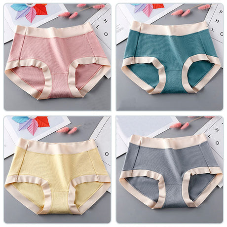 Stylish Cotton Blend Hipsters Comfortable Slim-Fitting Women's Underwear - Light Yellow - Shop N Save