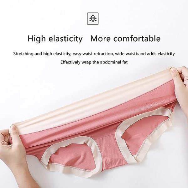 Stylish Cotton Blend Hipsters Comfortable Slim-Fitting Women's Underwear - Blue White - Shop N Save