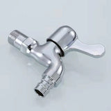 Crystal Fast Open Basin Faucet Perfect for Bathroom and Kitchen Sinks! Self-Assemble Silver Color. Also Works as a Washing Machine Faucet. - Shop N Save