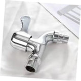 Crystal Fast Open Basin Faucet Perfect for Bathroom and Kitchen Sinks! Self-Assemble Silver Color. Also Works as a Washing Machine Faucet. - Shop N Save