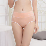 Stay comfortable all day with our breathable soft fabric hipster underwear! Stylish and stretchable our two-tone light pink panty is perfect for any casual occasion. - Shop N Save