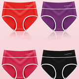 Stylish Purple Cotton Hipster Underwear Breathable Soft Comfortable and Stretchable Women\'s Undergarments with Elastic Waist - Shop N Save