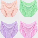 Floral Print Elastic Waist Hipster Underwear Soft Breathable Stylish Women\'s Panties for Casual Comfort in Skin Tone - Shop N Save