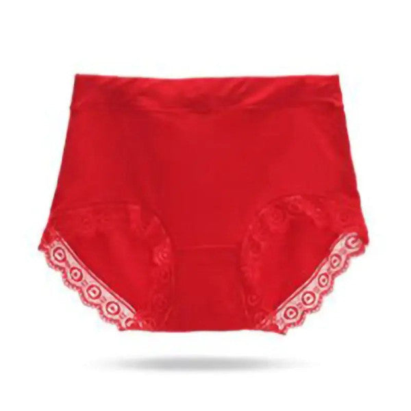 Bold Lace Hipster Underwear Feminine Red Color Breathable and Thin Fabric Perfect for Casual Occasions. Must-have for Women! - Shop N Save