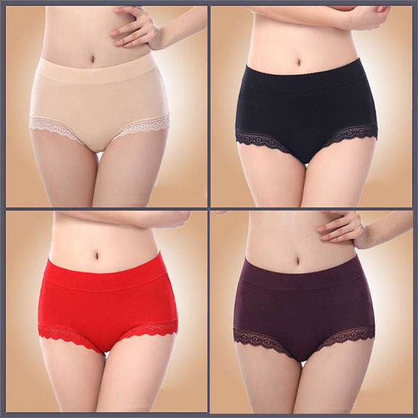 Skin Color Lace Patched Hipster Underwear Breathable &amp; Comfortable Women\'s Innerwear for Casual Occasions - Shop N Save