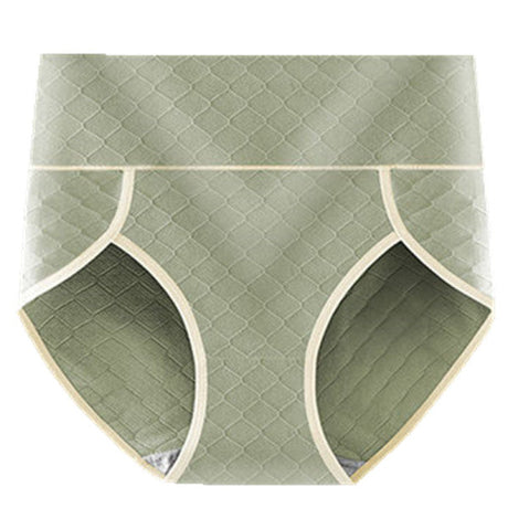 Green Geometric Hipster Soft Cotton Blend Women\'s Underwear with Wide Elastic Waist Fashionable Innerwear for Girls - Shop N Save