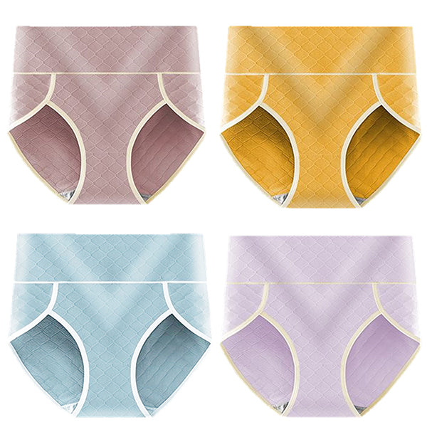 Bold and Trendy Geometric Hipster Underwear for Women Soft Cotton Blends Wide Elastic Waist Blue Ash Shade Perfect Inner Wear for Girls - Shop N Save
