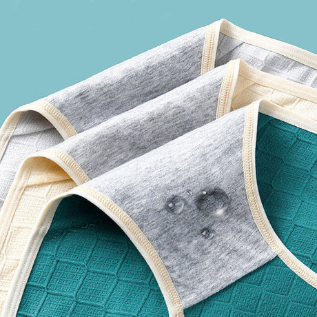 Stylishly Comfortable Cotton Hipsters Women\'s Fashion Underwear with Geometric Wide Elastic Waist Wavy Design Soft Fabric Perfect for Girls - Shop N Save