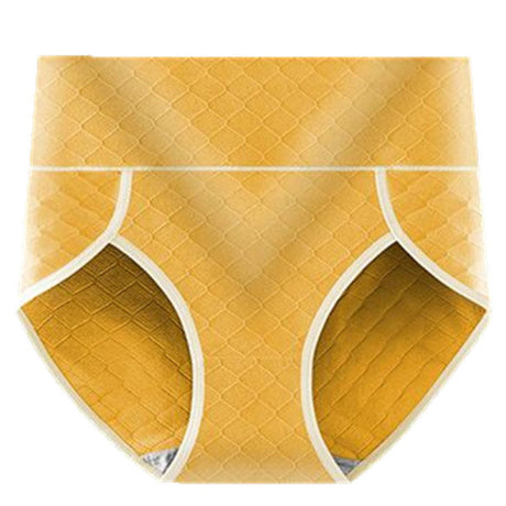 Yellow Geometric Hipster Underwear in Soft Cotton Comfortable Elastic Waistband Women\'s Fashion Lingerie - Shop N Save