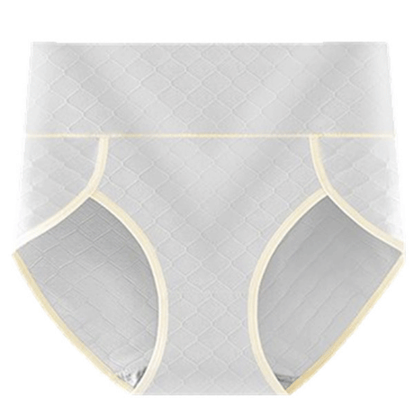Stylish Gray Geometric Hipster Underwear Soft Fabric Women\'s Panties with Wide Elastic Waist Perfect for Fashionable Girls - Shop N Save