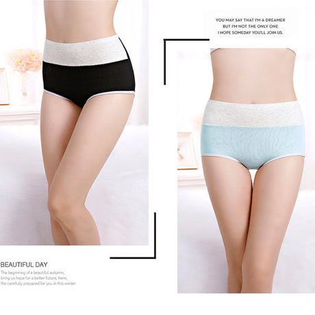Chic Black Cotton Blend Hipster Underwear Soft Stretchable &amp; Stylish Women\'s Panties with Elastic Waist - Shop N Save