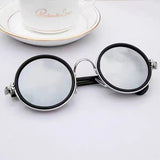Stylish Kids Sunglasses for Boys and Girls Black Plastic Frame with Silver Lens for ultimate sun protection