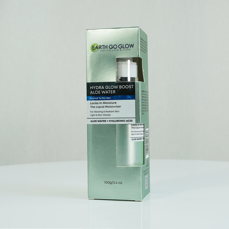 EARTH GO GLOW ALOE VERA & HYALURONIC ACID LIQUID FACE MOISTURIZER (100ml) - Shop N Save