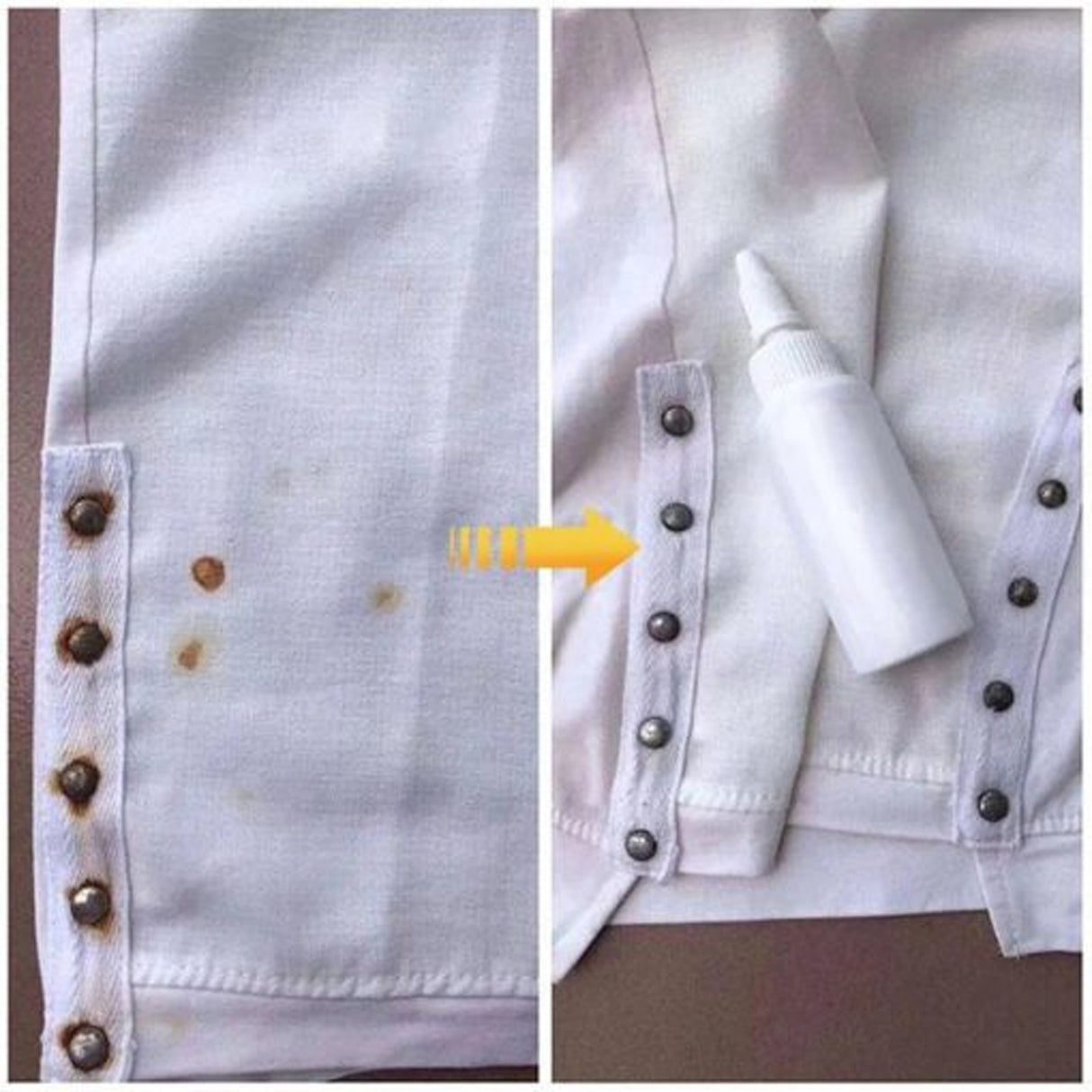 White Edge To Rust and Rust Remover Clothes Cleaner Household to Yellow and Rust Remover