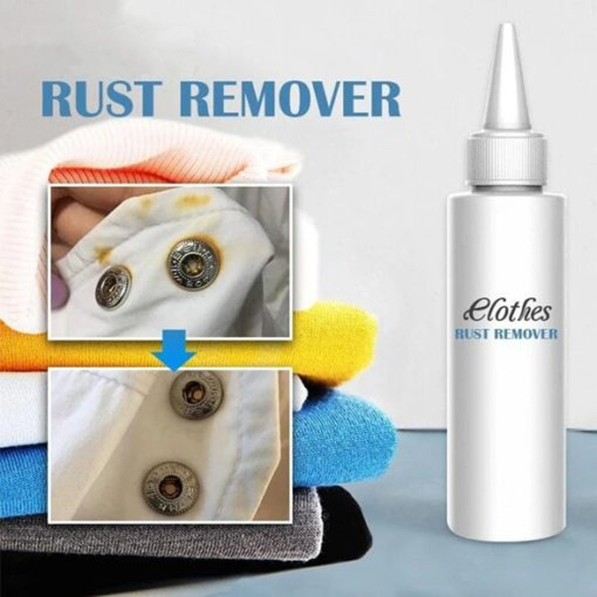 White Edge To Rust and Rust Remover Clothes Cleaner Household to Yellow and Rust Remover