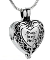 European And American Retro Heart-shaped Perfume Bottle Necklace