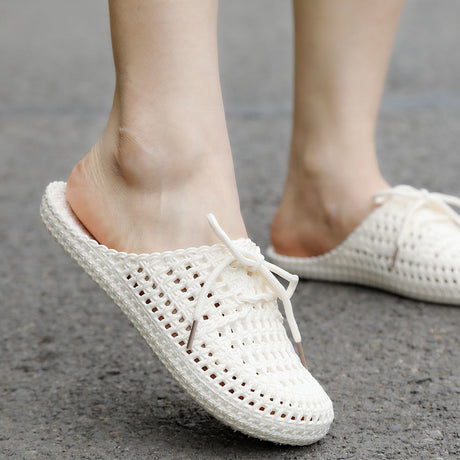 Hollow Shoes Hollow Slippers Ladies Sandals And Slippers