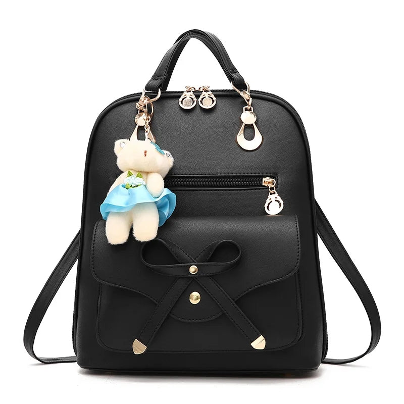 Trendy PU Leather Backpacks: Brand, Casual, School, Female-Focused